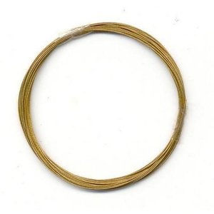 Hobby & Crafting Fun Metaaldraad nylon coating goudkleur 0,4 mm 4 meter