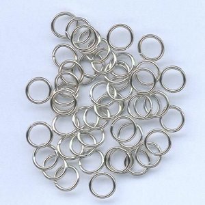 Hobby & Crafting Fun Split ring gehard zilverkleur 6 mm 50 stuks