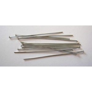 Hobby & Crafting Fun Kettelstiften met kop zilverkleur 45 mm 100 stuks