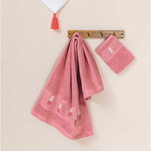 Rico Design Rico Design Handdoek Roze 50 x 100 cm met aidaband