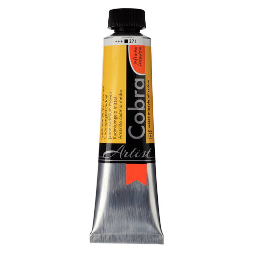 Cobra Cobra Artist Olieverf op waterbasis Tube 40 ml Cadmiumgeel Middel 271