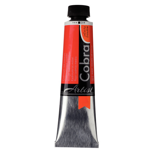 Cobra Cobra Artist Olieverf op waterbasis Tube 40 ml Cadmiumrood Middel 314