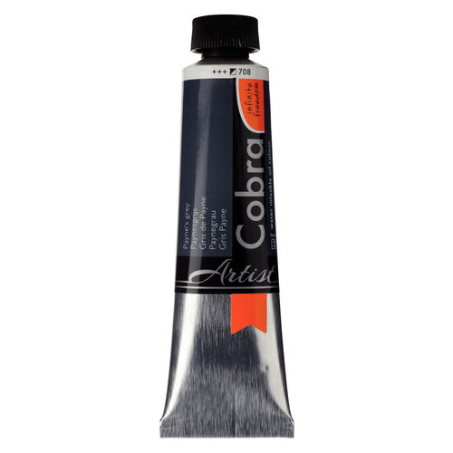 Cobra Cobra Artist Olieverf op waterbasis Tube 40 ml Payne's Grijs 708