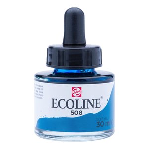 Ecoline Ecoline Vloeibare Waterverf Flacon 30 ml Pruisischblauw 508