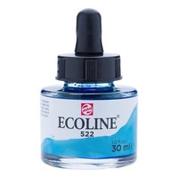 Ecoline Vloeibare Waterverf Flacon 30 ml Turkooisblauw 522