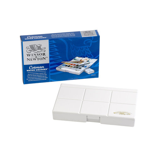 Winsor & Newton W&N Cotman Aquarel Pocket Box 16 halve napjes + accessoires