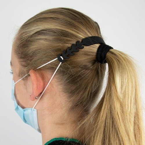 Siliconen oorbeschermer voor mondkapjes transp.