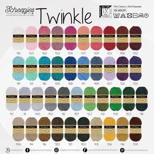 Scheepjeswol Scheepjes Twinkle 50 gram nr 923 Groen