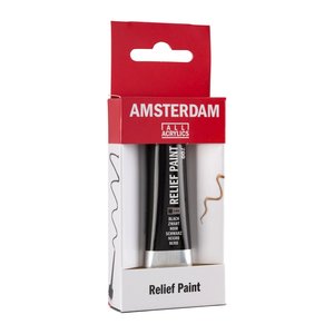 Amsterdam Amsterdam Reliefpaint Tube 20 ml Zwart 700