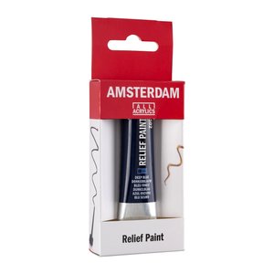Amsterdam Amsterdam Reliefpaint Tube 20 ml Donkerblauw 502
