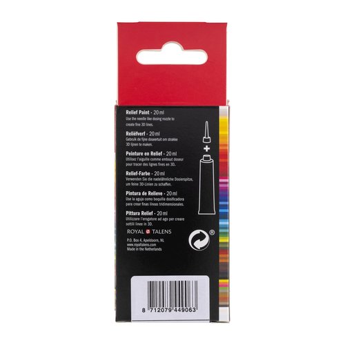 Talens  Amsterdam Relief Verf 20 ml Donkerblauw 502