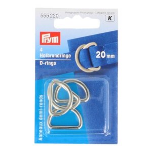 Prym D-Ringen 25mm Zilver 4 stuks