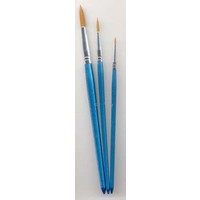 Set met 3 ronde penselen