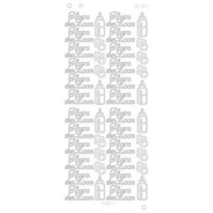 Card Deco Stickervel Hoera een Zoon Card Deco Stickervel Hoera een Zoon