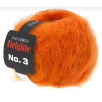 Lana Grossa Brigitte nr 3 Mohair kleur 27 Donkeroranje