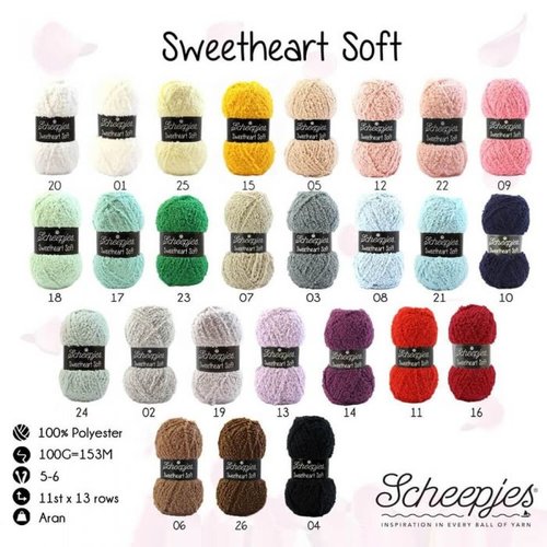 Scheepjeswol Scheepjes Sweetheart Soft 100 gram 018 Groen