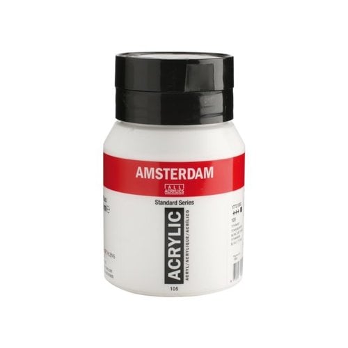 Amsterdam Amsterdam Acrylverf 500 ml Titaanwit 105
