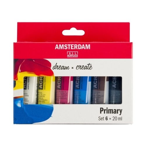 Amsterdam Amsterdam Acrylverf Set 6 x 20 ml Primair