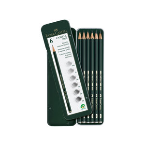 Faber Castell Potlood Faber Castell 9000 bliketui a 6 stuks