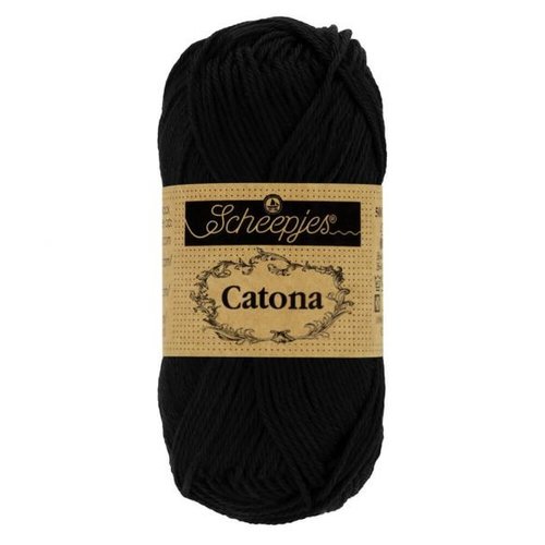 Scheepjeswol Scheepjes Catona 50 gram - 110 Jet Black