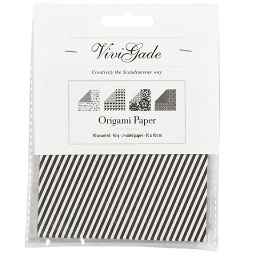 Origamipapier 10 x10 cm 80 gram  50 vellen Grijstinten