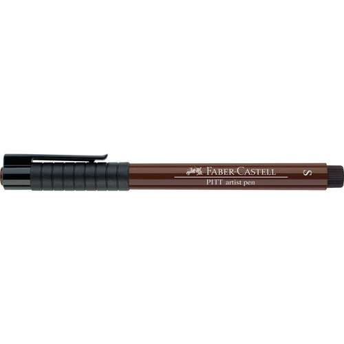 Faber Castell tekenstift Faber-Castell Pitt Artist Pen EF donker sepia