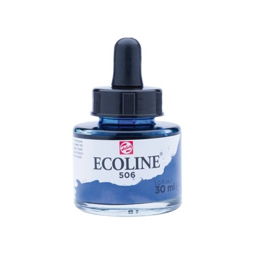 Ecoline Ecoline Vloeibare Waterverf Flacon 30 ml Ultramarijn Donker 506