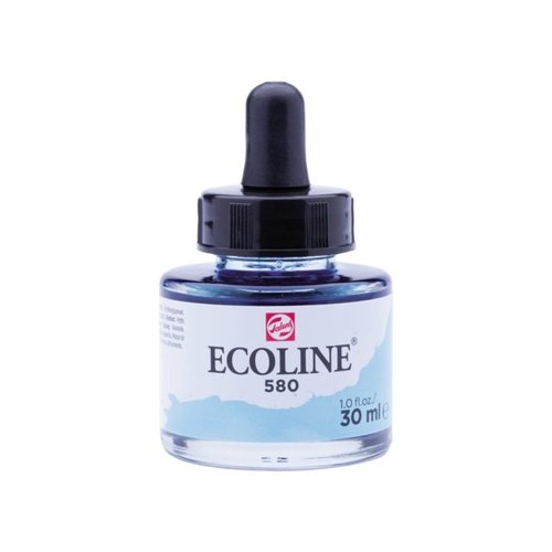 Ecoline Ecoline Vloeibare Waterverf Flacon 30 ml Pastelblauw 580