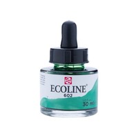 Ecoline Vloeibare Waterverf Flacon 30 ml Donkergroen 602