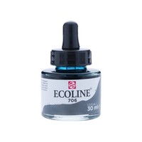 Ecoline Vloeibare Waterverf Flacon 30 ml Donkergrijs 706