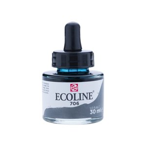 Ecoline Ecoline Vloeibare Waterverf Flacon 30 ml Donkergrijs 706