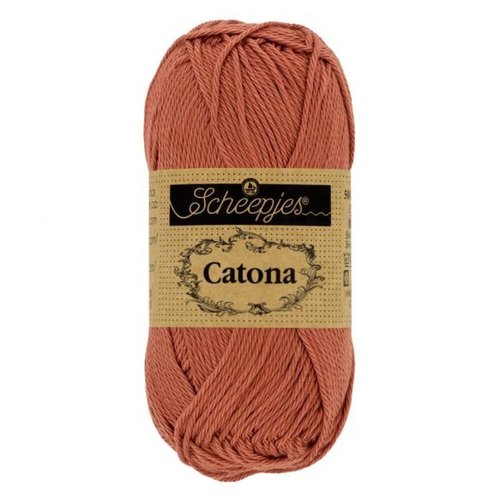 Scheepjeswol Scheepjes Catona 50 gram - 504 Brick Red