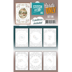 Hobbydots Stitch and Do Cards Only Stitch Cards  A6 - 006