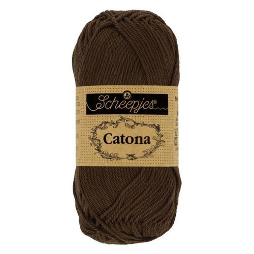 Scheepjeswol Scheepjes Catona 50 gram - 162 Black Coffee