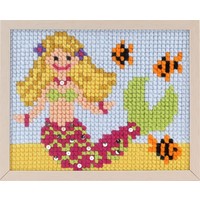 Pako Borduurpakket zeemeermin voor kinderen, voorbedrukt