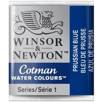 W&N Cotman Aquarelverf Half Napje Prussian Blue