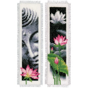 Vervaco Vervaco Boekenleggers Lotus en Boeddha 2 stuks 0155652