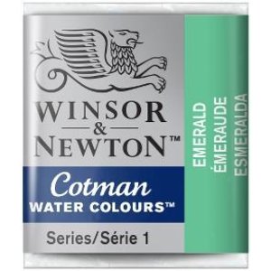 Winsor & Newton W&N Cotman Aquarelverf Half Napje Emerald