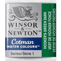 W&N Cotman Aquarelverf Half Napje Hookers Green Dark