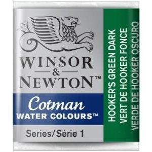 Winsor & Newton W&N Cotman Aquarelverf Half Napje Hookers Green Dark