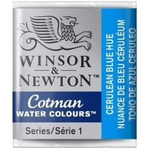 Winsor & Newton W&N Cotman Aquarelverf Half Napje Ceru'n Blue Hue