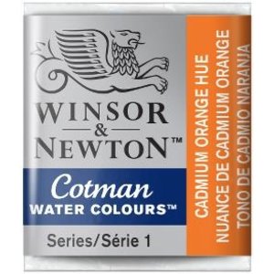 Winsor & Newton W&N Cotman Aquarelverf Half Napje Cadmium Oranje Hue