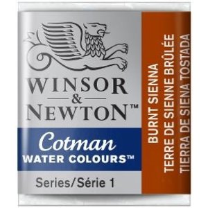 Winsor & Newton W&N Cotman Aquarelverf Half Napje Burnt Sienna