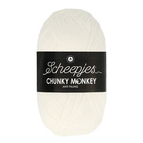 Scheepjeswol Scheepjes Chunky Monkey 100 gram 1001 White