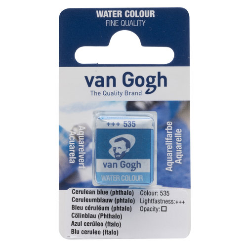 van Gogh Van Gogh Aquarelverf half napje Ceruleumblauw (Phtalo) 535