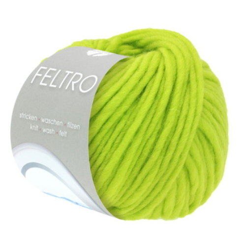 Lana Grossa Lana Grossa  Feltro 50 gram kleur 95 Felgroen