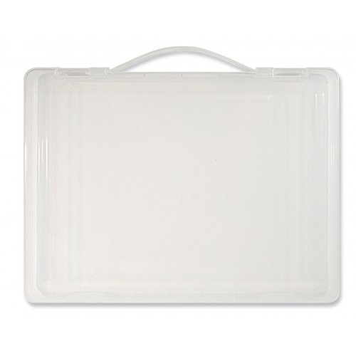 Ami Transparante transportdoos voor tekeningen, schilderijtjes Ami Transparante transportdoos voor tekeningen, schilderijtjes