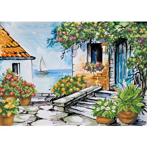 Needleart Needleart voorbedrukt borduurpakket Seaside Paradise 650.039