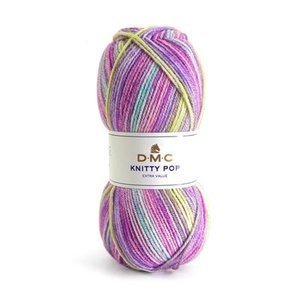 DMC DMC Knitty Pop 50 gram nr 481 Paars Geel Roze DMC DMC Knitty Pop 50 gram nr 481 Paars Geel Roze