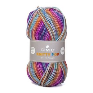 DMC DMC Knitty Pop 50 gram nr 477 Roze Blauw Groen